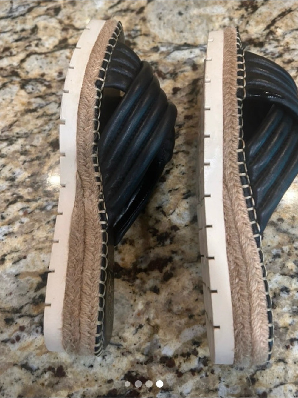 Vince Camuto Crossband Slide Sandals Black 6.5 no box - Picture 5 of 5
